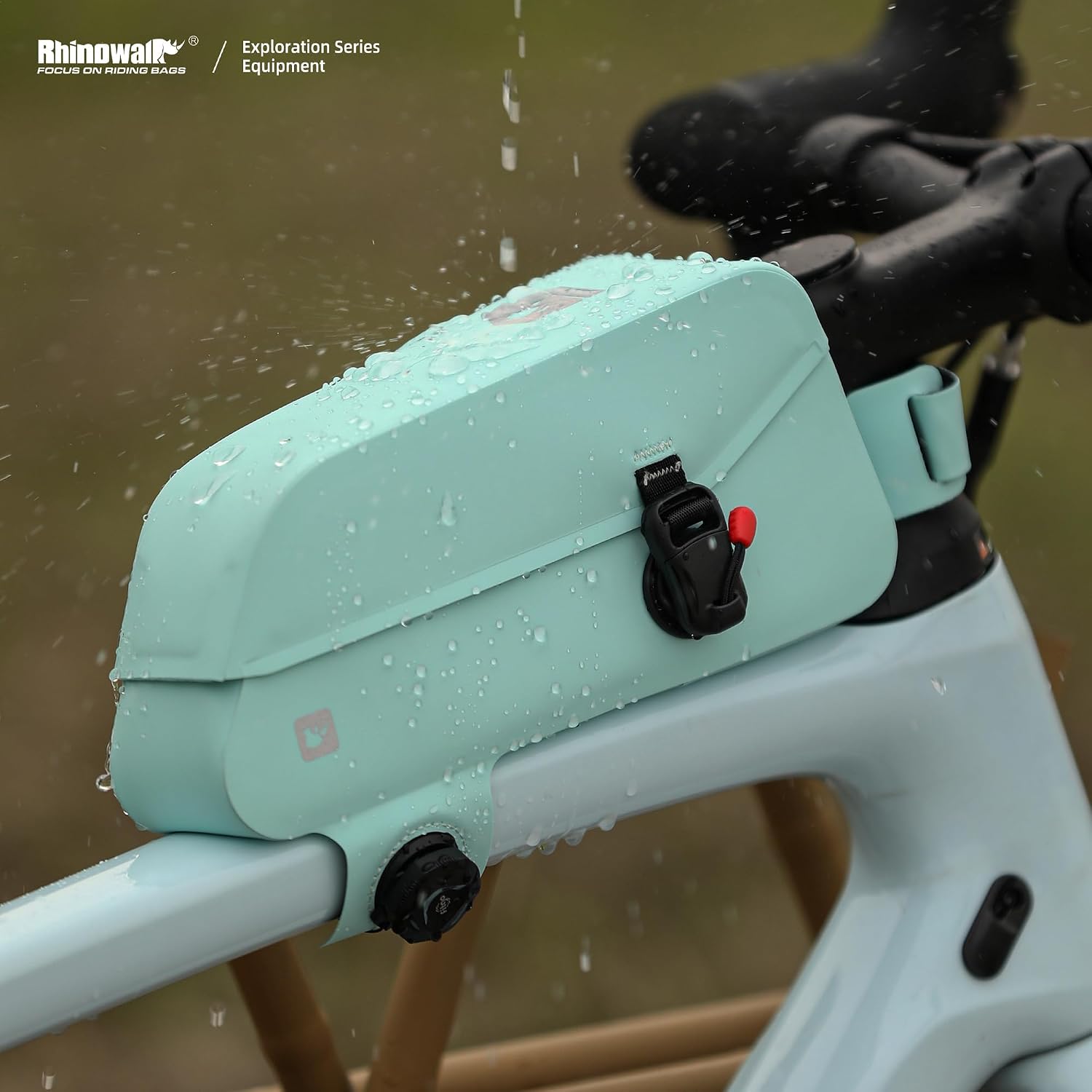 Bike Frame Bag with Magnetic Flap Waterproof Bicycle Top Tube Bag Bikepacking Cycling Tools Storage Bag for MTB Road