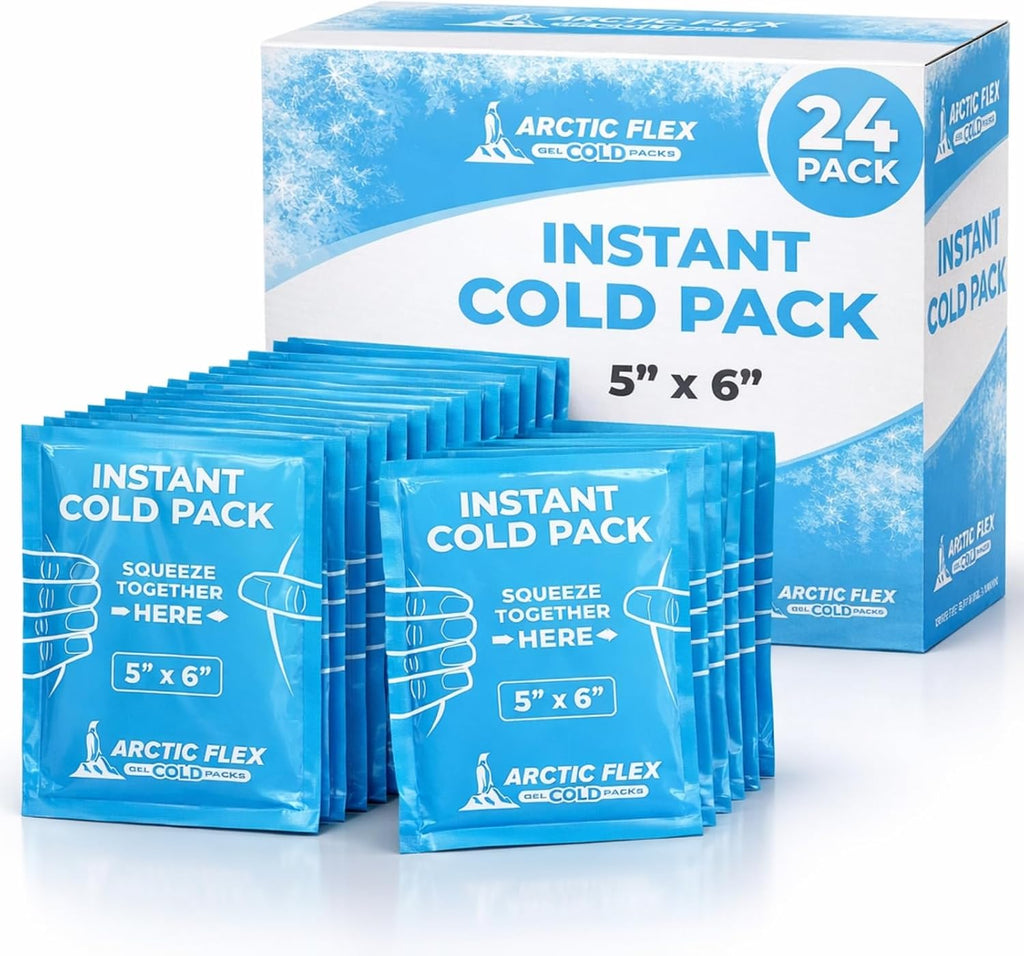 Breakable Ice Packs - Disposable Instant Cold Packs (24 Count)