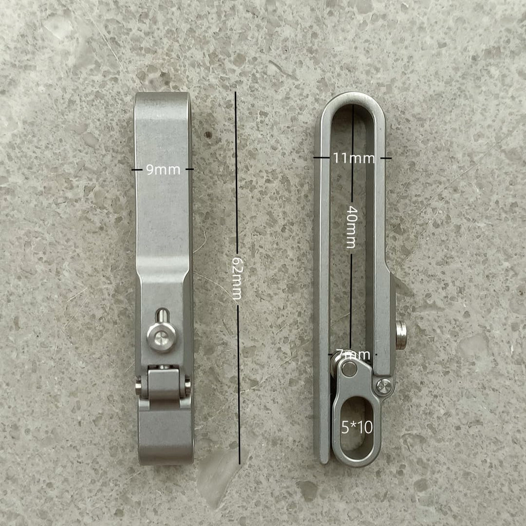 Mortise Lock Design Belt Key Clip For Key rings (Patented)