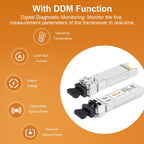 4Pack 10GBase-SR SFP+ Transceiver,10G 850nm 300M Dual LC Multi-Mode Module