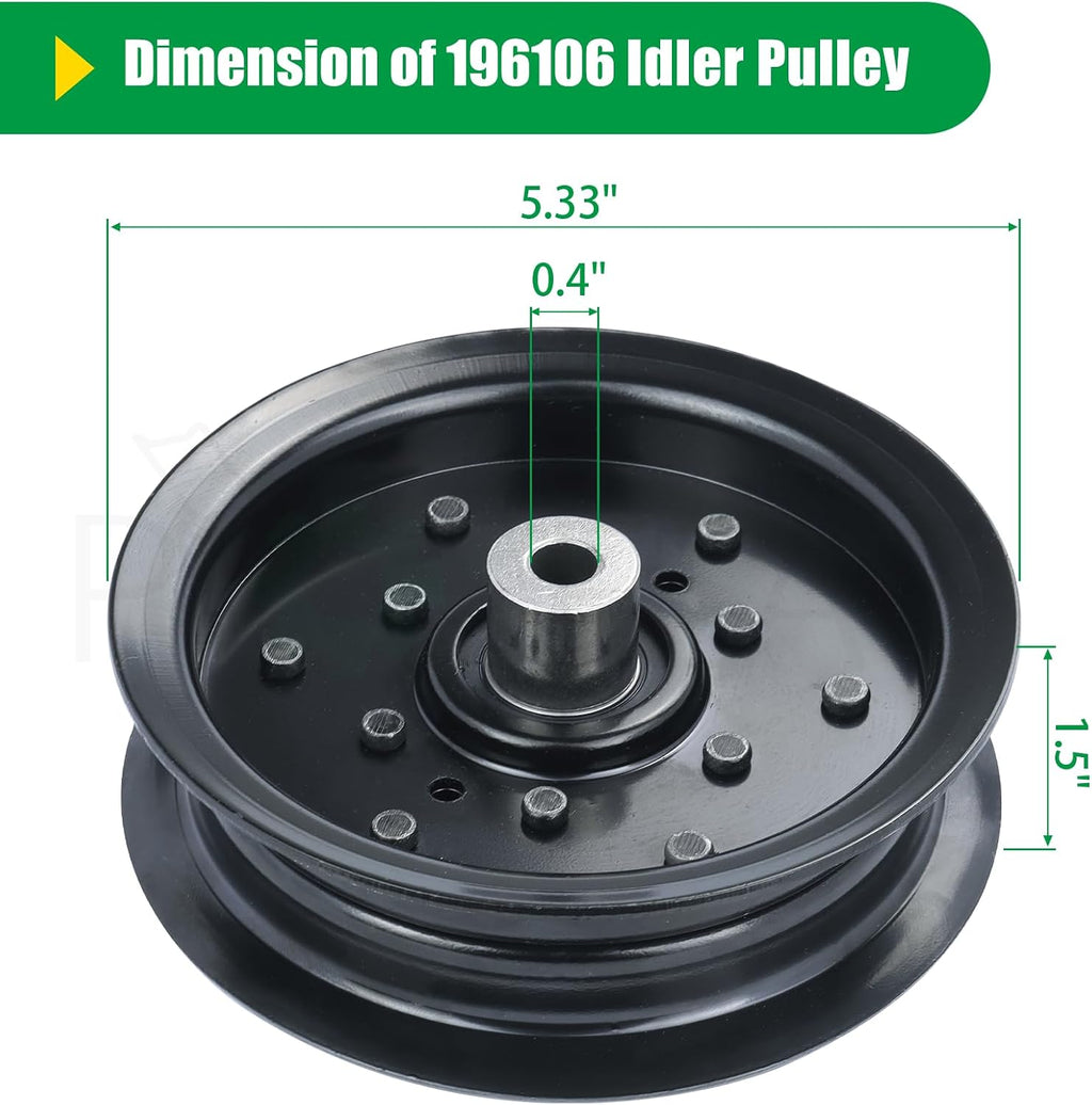 532196106 Husqvarna Idler Pulley for Husqvarna 54 Z254 RZ5424 Decks