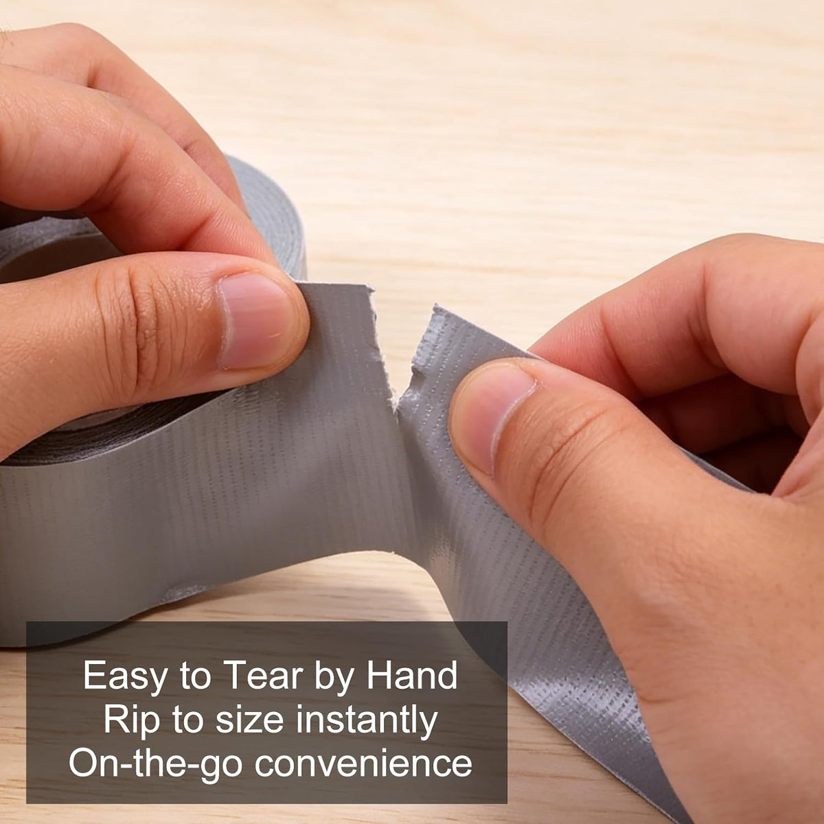 Duct Tape Heavy Duty 2 Inch x 30 Yards,9 Mil Thickness Strong Adhesive,Flexible,Waterproof,Tear by Hand,DIY