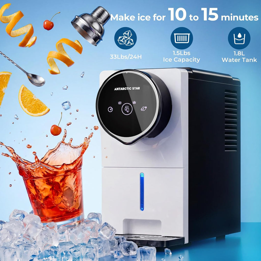 Nugget Ice Maker Countertop Gen 2, Auto Dispenser Machine