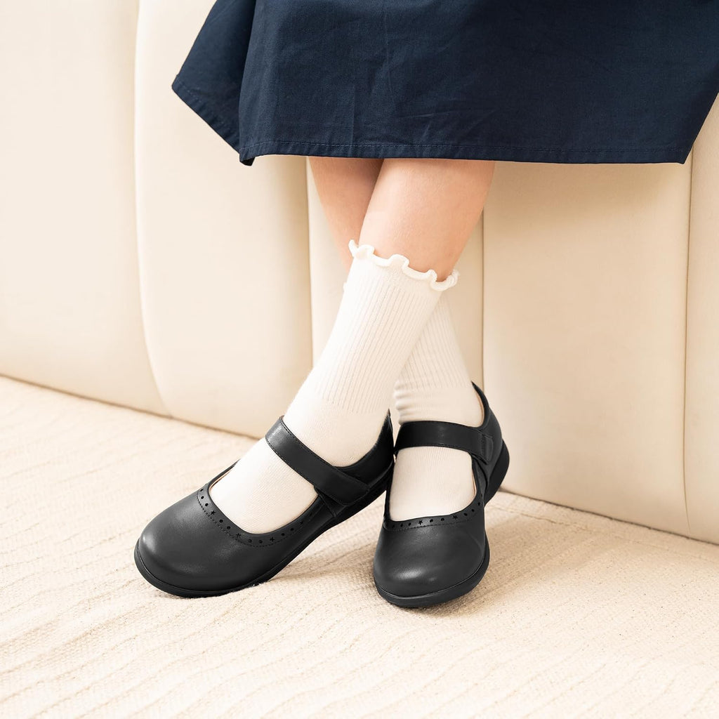 Mary Jane Shoes for Girls School Uniform Flats Dress Shoes Church for Little/Big Kids | Breathable upper