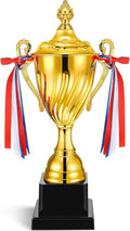 14 Inch Large Gold Trophy Cup,Winner Award Trophies | Trophy Award Cup for Sports,Custom Base,1st Place