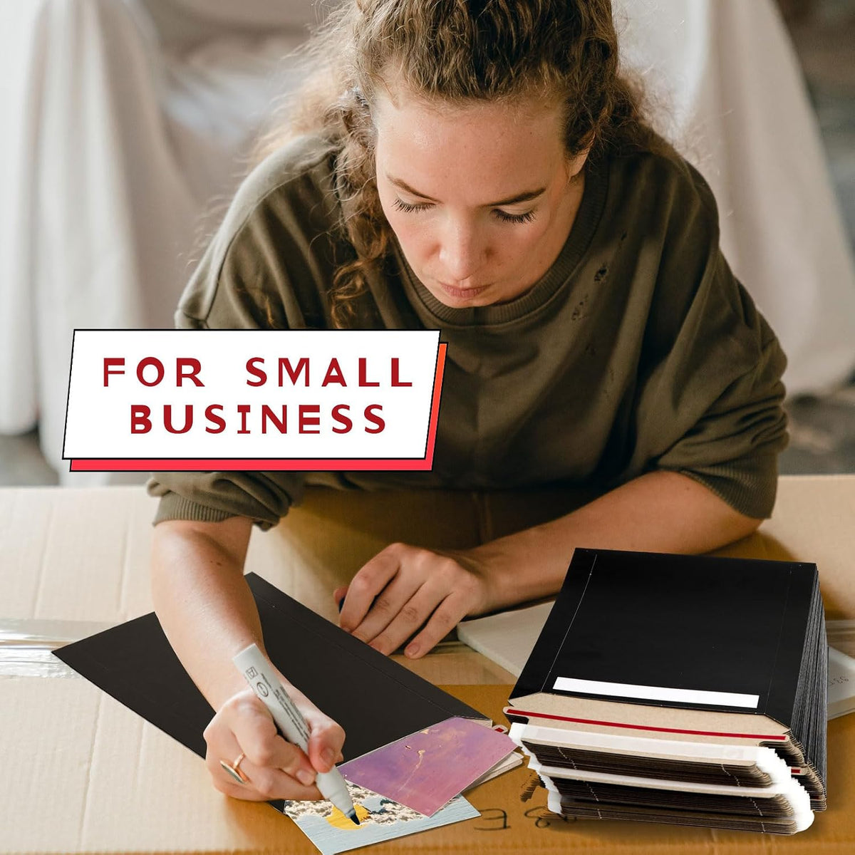 200 Pack 6 x 8" Rigid Mailers Self Adhesive Photo Document Mailers