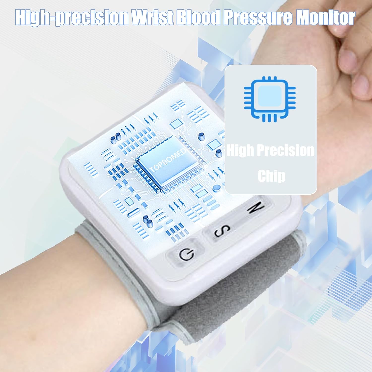 Wrist Blood Pressure Monitor with Carrying Case