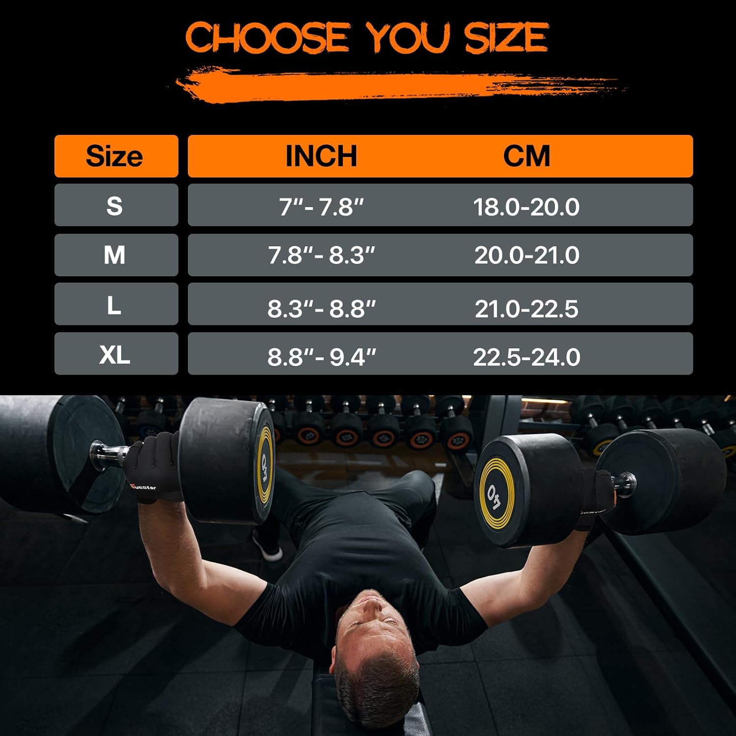 Workout Gloves, Heavy Duty Cowhide Padded Weight Lifting Gloves with Wrist Support, Full Palm Protection & Silicone