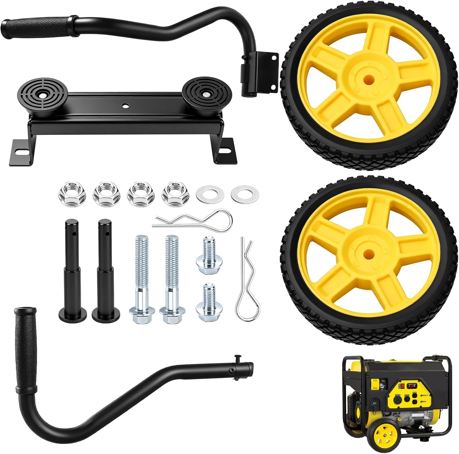 40065 Generator Wheel Kit Compatible with Champion | for Champion 2800-4750-Watt Generators with Folding Handle and