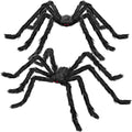 Halloween Decorations Outdoor, 2PCS 59" Scary Giant Spiders, Halloween Party Decorations, Large Haunted House