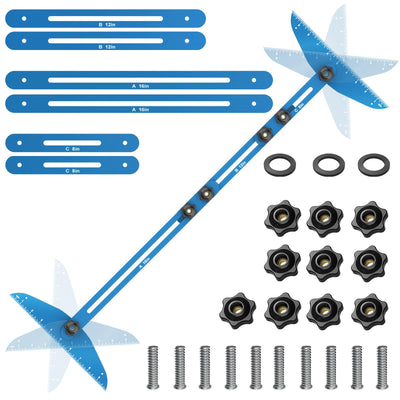 Stair Treads Gauge Template Tool Stair Tread Jig 11-60 inch Length Adjustable Measuring Stair Tread Template Tool