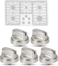WB03X29300 Gas Stove Knobs Compatible with GE Range Surface Burner Knob | 5 Pack Range Knobs Replacements for GE