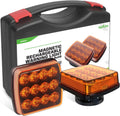 W02 Magnetic Flashing Lights, Wireless Strobe Lights,Amber | Class I | Tool-Free | 8 Hours Runtime | Led Warning