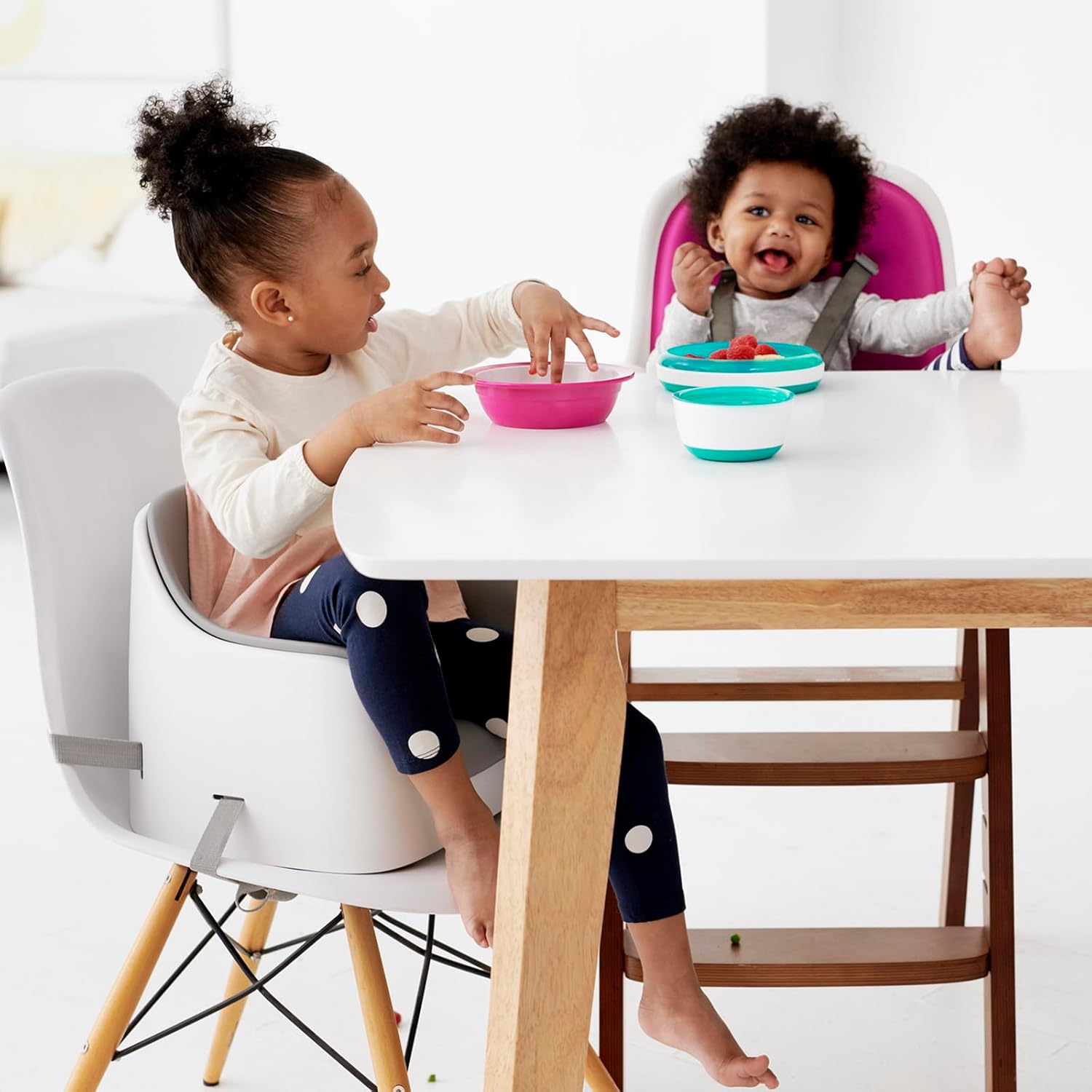Nest Booster Seat with Removable Cushion - Gray