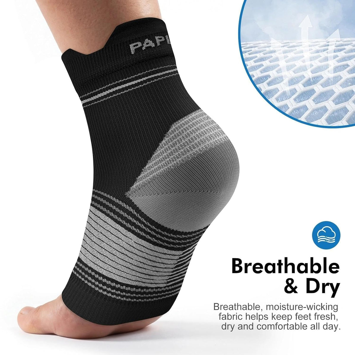 6 Pairs Plantar Fasciitis Socks, Compression Socks with Arch Support