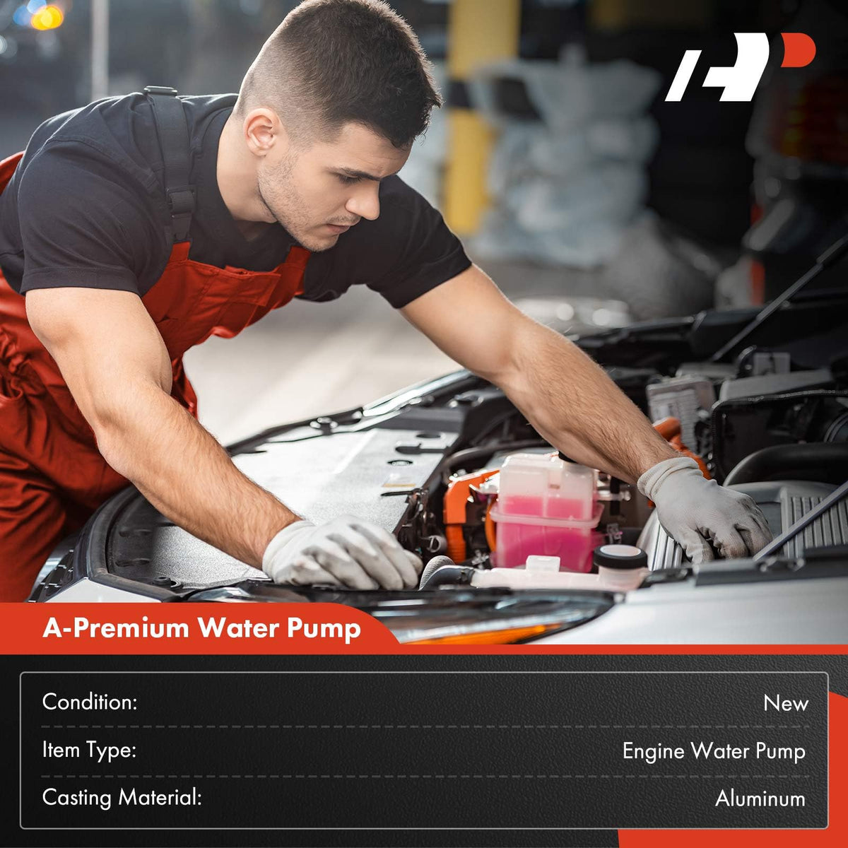 A-Premium Engine Water Pump Compatible with Silverado 1500 2020-2022