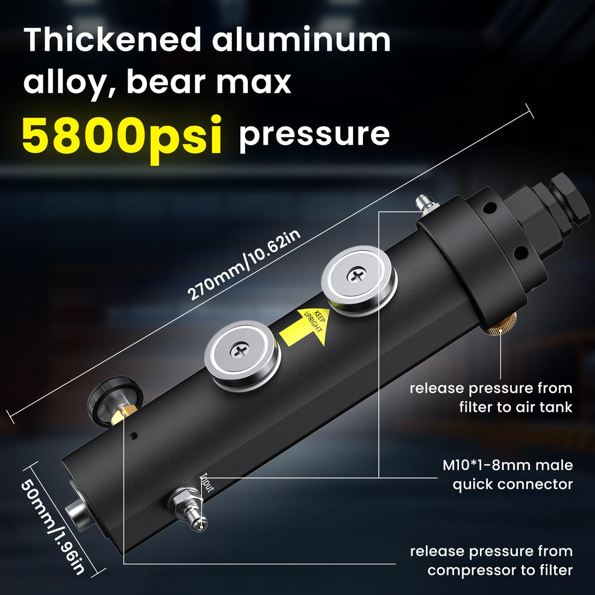 GX-PUMP Professional-Grade High Pressure PCP Air Compressor Filter