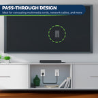 TOPGREENER 1-Gang Flexible Rubber Cable Pass-Through Wall Plate, 2-Pack