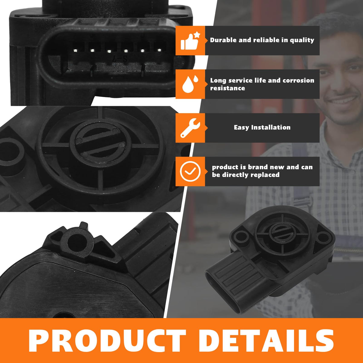 132035 Throttle Position Sensor for Ford Volvo, Replace
