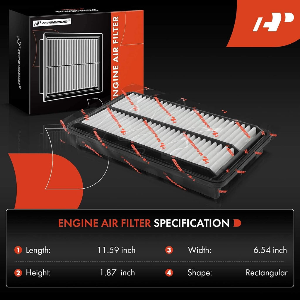 2-PC Engine & Cabin Air Filter with Activated Carbon Compatible with Honda Pilot 2016-2022, Passport 2019-2022