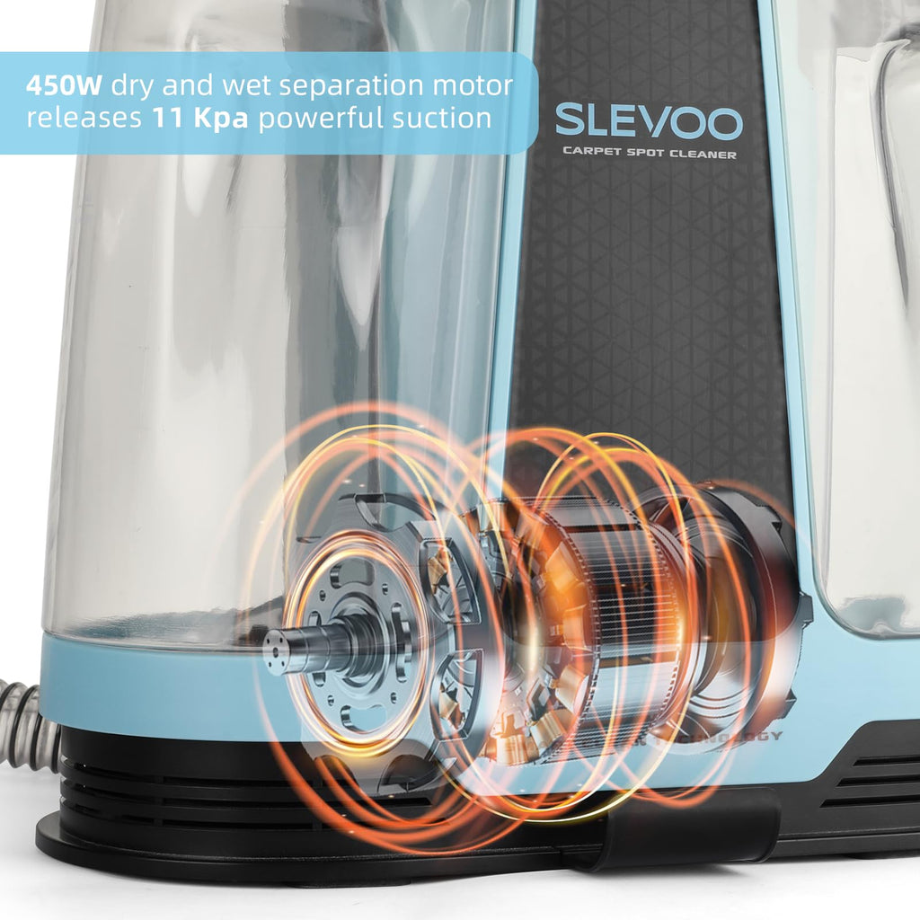 450W Carpet Cleaner Machine, 1 Bottle Cleaning Solutions (AU-C003)