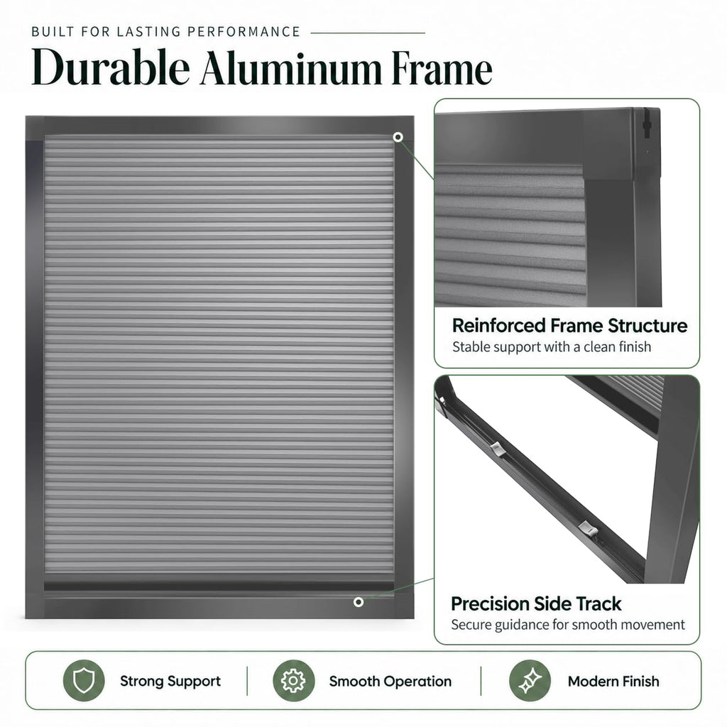 Custom Blackout Honeycomb Skylight Window Shade (Light Grey 93021E)