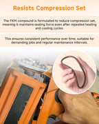 403992 O Ring Cylinder Seal Ring Compatible with Paslode Cordless Framing Nailer Retaining Ring System Brown FKM Fluoroelastomer Also Replaces Seal Ring for Nail Gun Maintenance(2pcs)