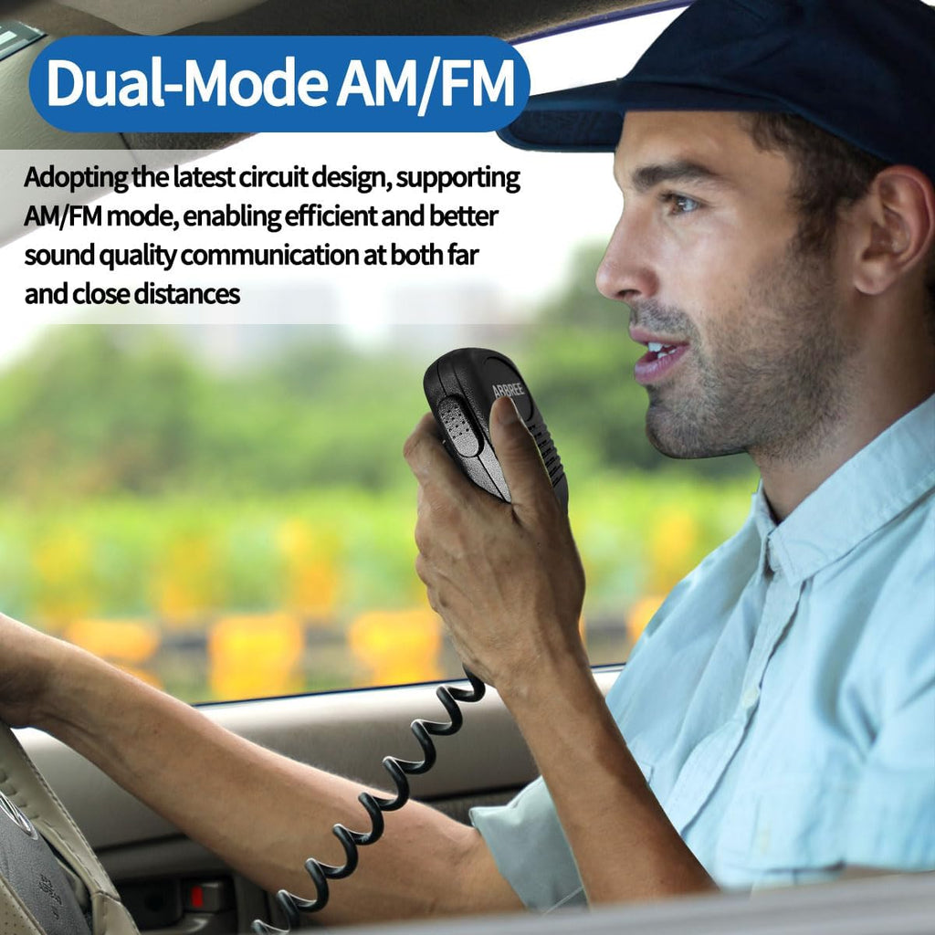 CB Radio with Magnetic Mount Antenna for Truckers Long Range AM FM Professional CB Radios,Compact Design,Instant