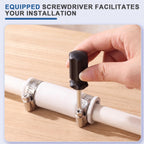 ElaraBerry 4 Pack 3/4" XL Flexible PVC Pipe Coupling with Clamp