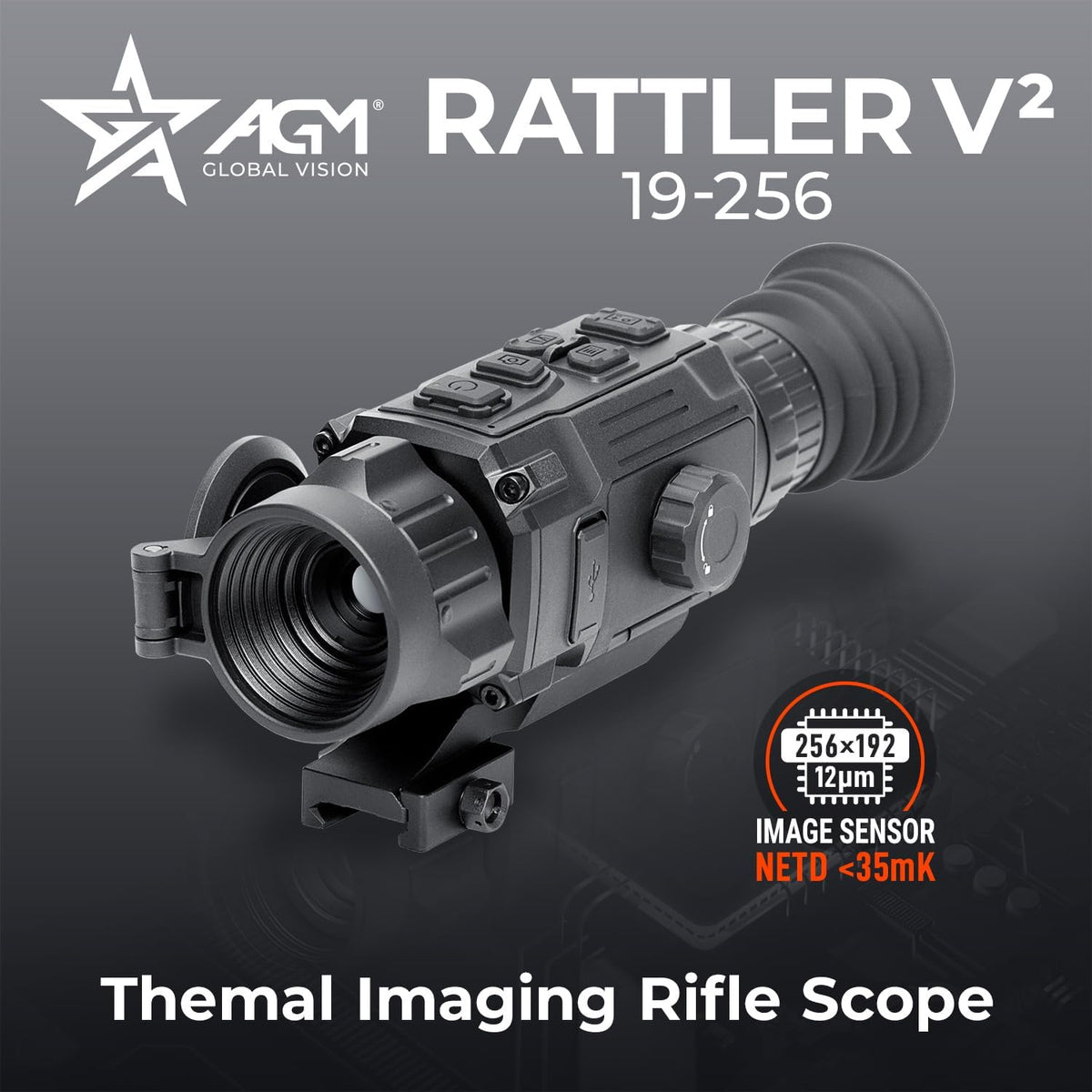 AGM Global Vision Rattler V2 Thermal Imaging Scope High-Sensitivity Sensor