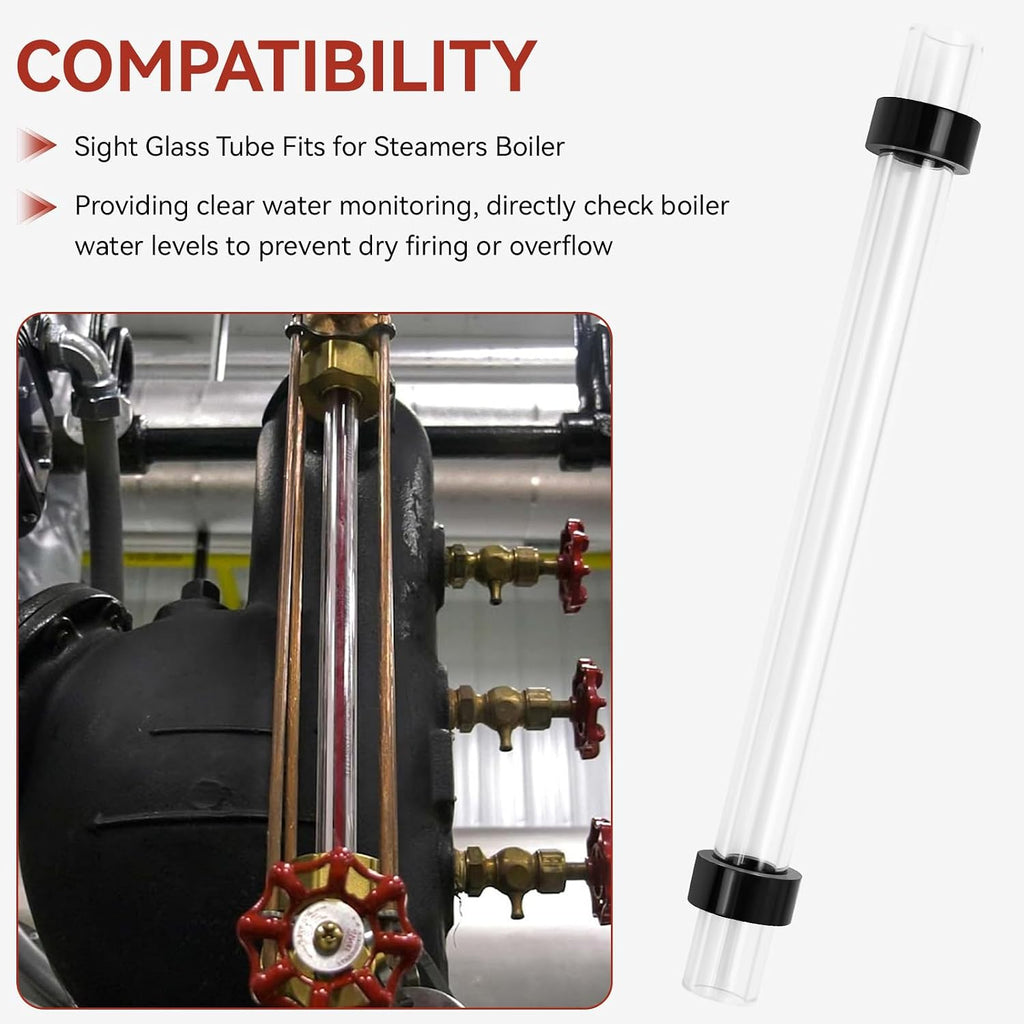 9 Inch Steam Boiler Sight Glass Tube