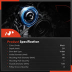 A-Premium Engine Harmonic Balancer Crankshaft Pulley Compatible with Nissan