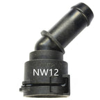45° Coolant Hose NW12 Connector,Quick Connect Fitting,Engine Tube Joint Kit