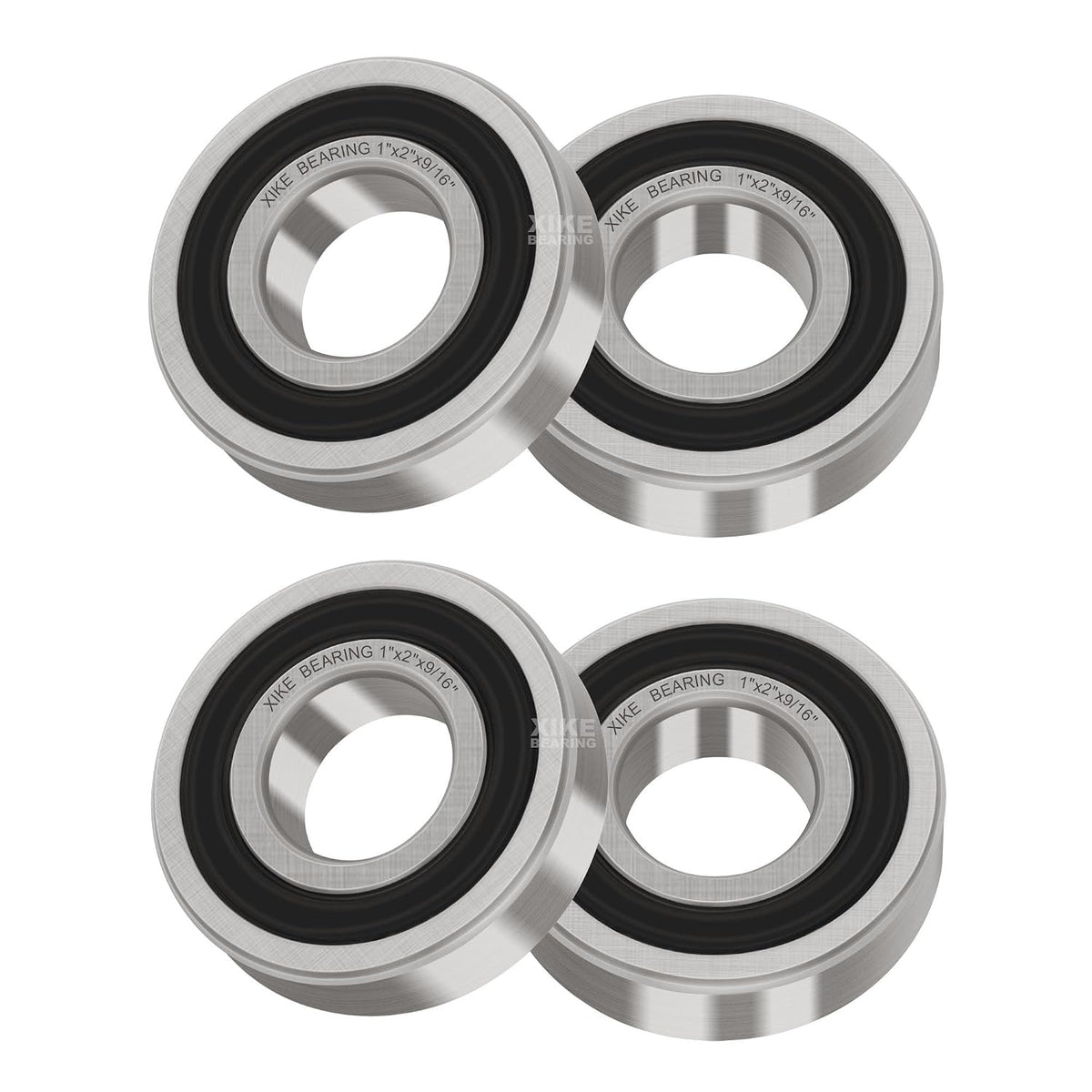 XIKE 4 Pcs Bearings 1"x2"x9/16, Compatible with 1641-2RS.