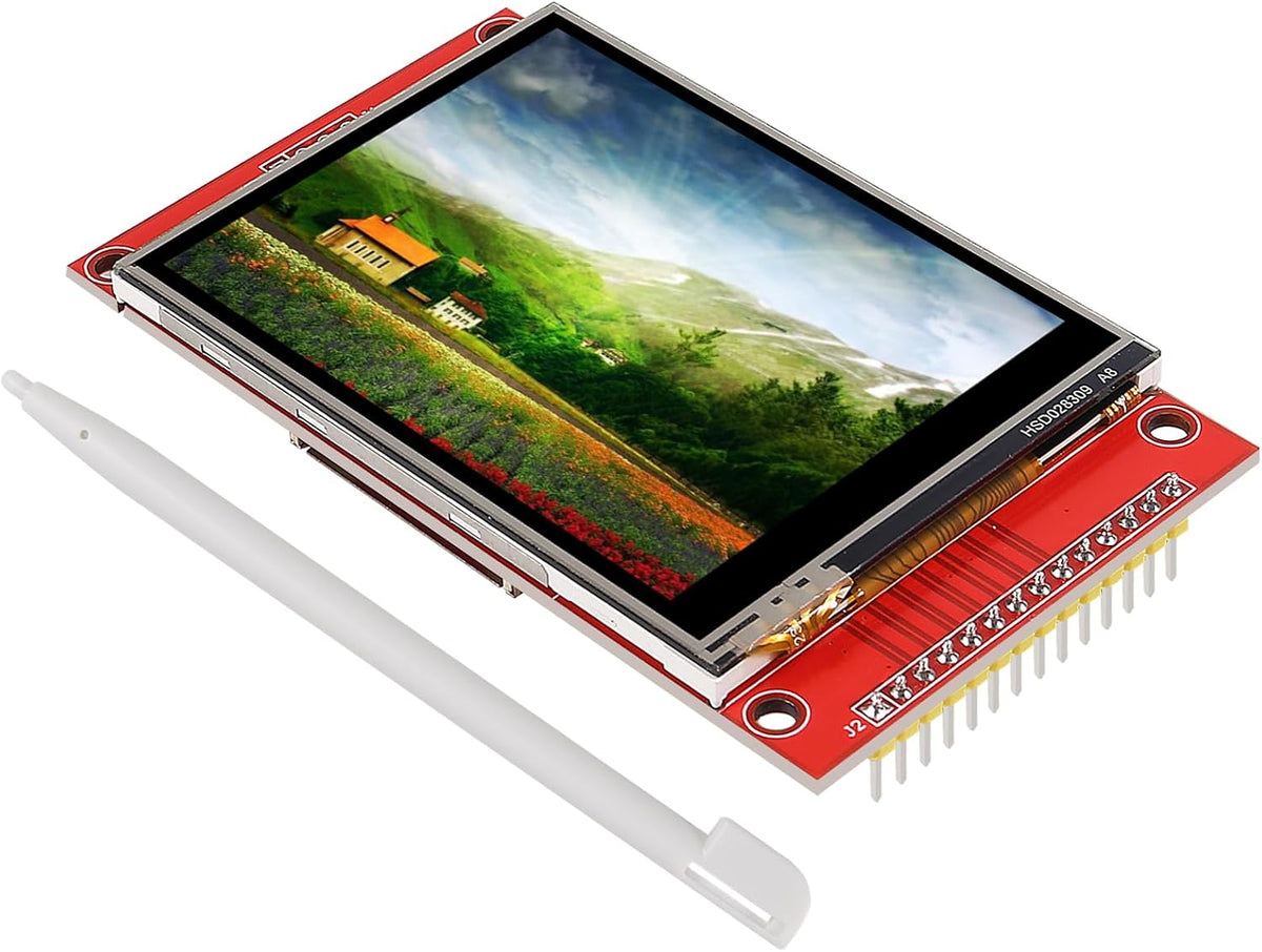 2pcs 2.8" SPI TFT LCD Display Touch Panel ILI9341 240x320 TFT LCD Touch Screen Shield 5V/3.3V STM32 Display Module SPI Serial with Touch Pen