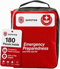 Travel-First Aid-Kit Car-Home 180 Piece Survival-Kit Outdoor-Adventure - Full Portable Emergency Essential - Hiking