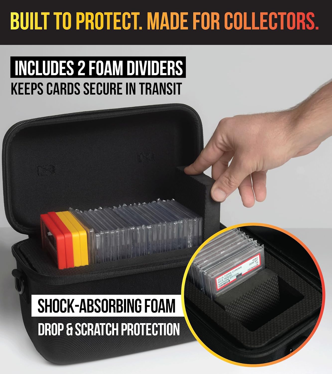 Slab Armor Graded Card Storage Box for Sports and TCG Card Slab Case for Graded Cards Holder Graded Card Holder PSA