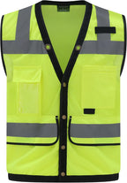 Safety Vest, High Visibility Reflective Vest for Outdoor Work | ANSI Class 2,breathable mesh,reflective strips,multi