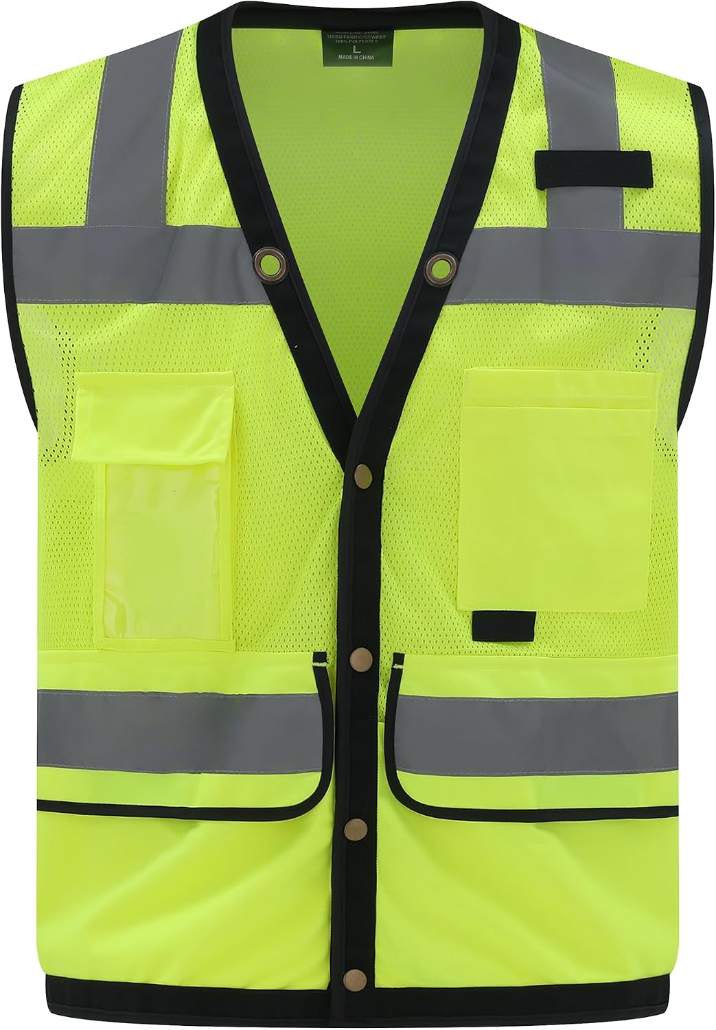 Safety Vest, High Visibility Reflective Vest for Outdoor Work | ANSI Class 2,breathable mesh,reflective strips,multi
