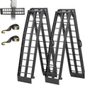 Aluminum Loading Ramps for Pickup Trucks, 1500 LBS, 7.5FT Folding Trailer Ramps with Handle & Buckle, for Lawn