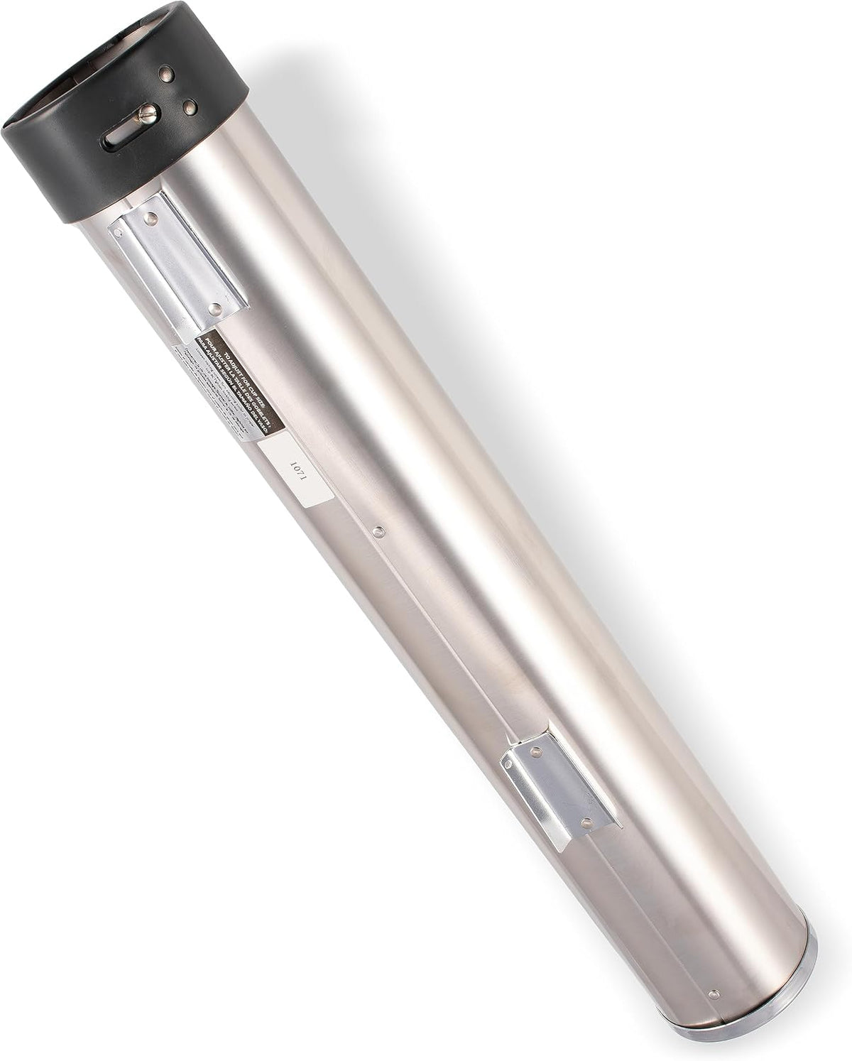 San Jamar Small Pull-Type Cup Dispenser 6 - 10 Oz. Cups for Restaurants, Home, and Office, Stainless Steel, 23.5