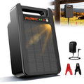 Solar Electric Fence Charger 10 Miles, 0.20J Solar Powered Fence Energizer with Rechargeable 10400mAh Battery