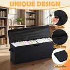 Long Comic Book Storage Box with Handle Lid 27.5"x7.5"x11"
