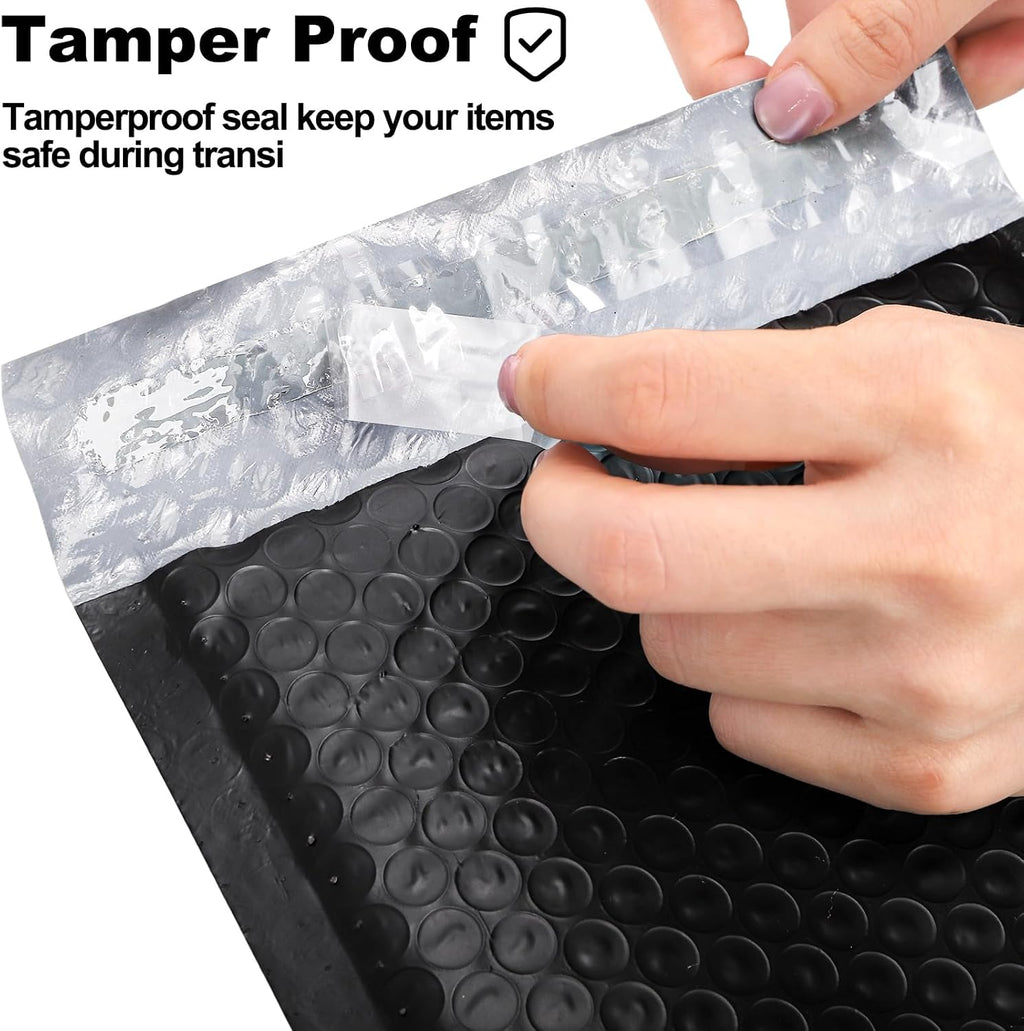 100 Pack Bubble Mailers 6x10", Usable Size 6x9" Self Seal Padded Envelopes Opaque Poly Wrap Bubble Bags Waterproof