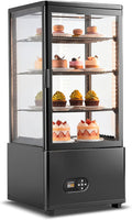 Countertop Display Fridge 2.7 Cu.Ft Double Glass Door