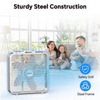 20" Box Fan with Thermostat, Powerful Airflow