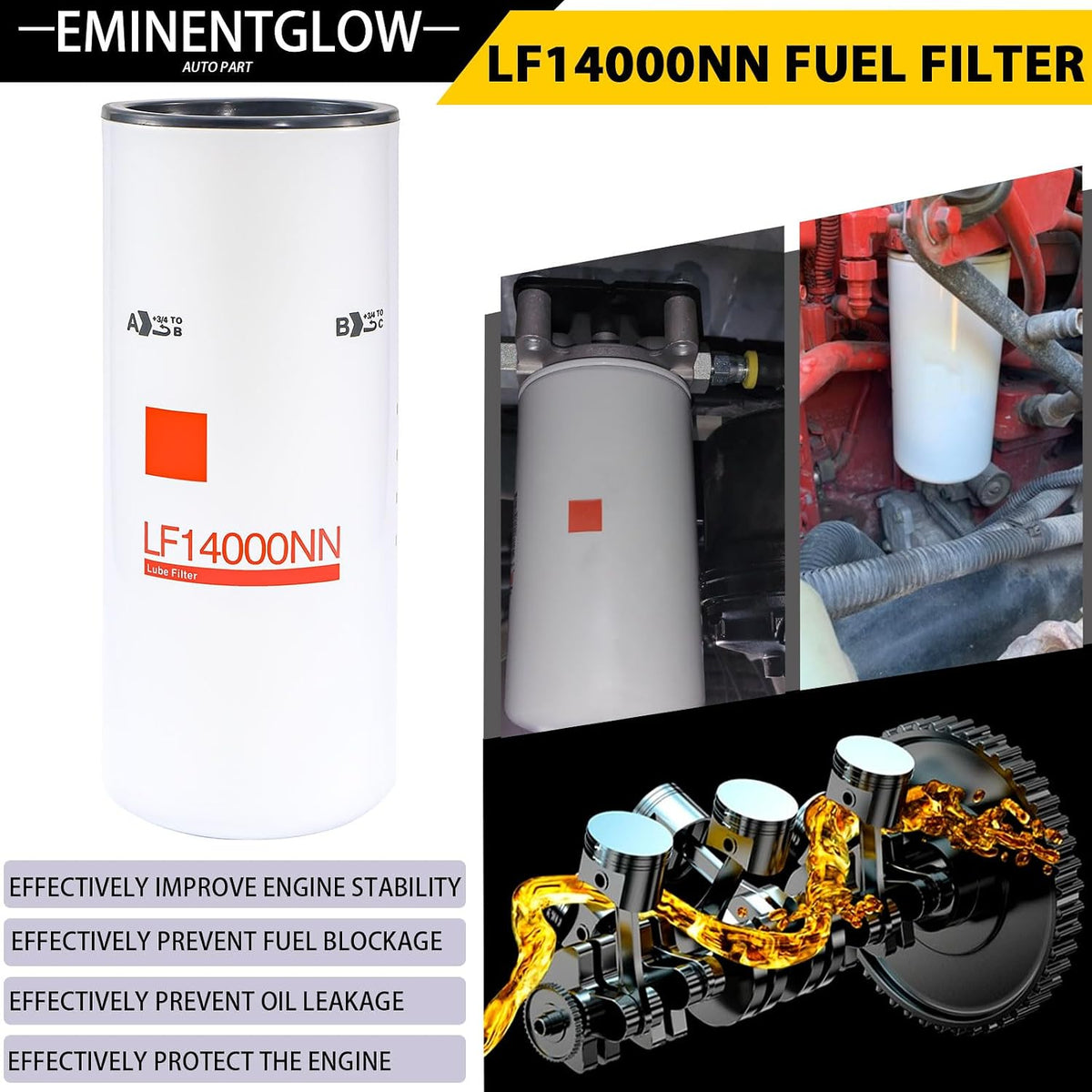 LF14000NN Oil/Lube Filter Set Of 6