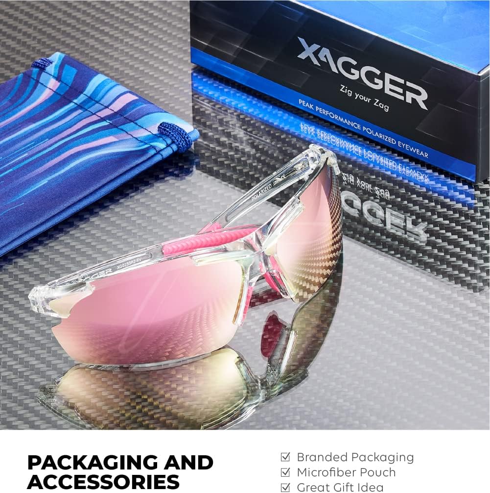 Polarized Sports Sunglasses for Men Women Wrap Around UV400 Running Baseball Softball Cycling Driving Glasses
