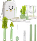 Travel Baby Bottle Cleaner Kit with Storage Case – 6-in-1 Compact Bottle Brush Set for Infant Feeding, Breast Pump