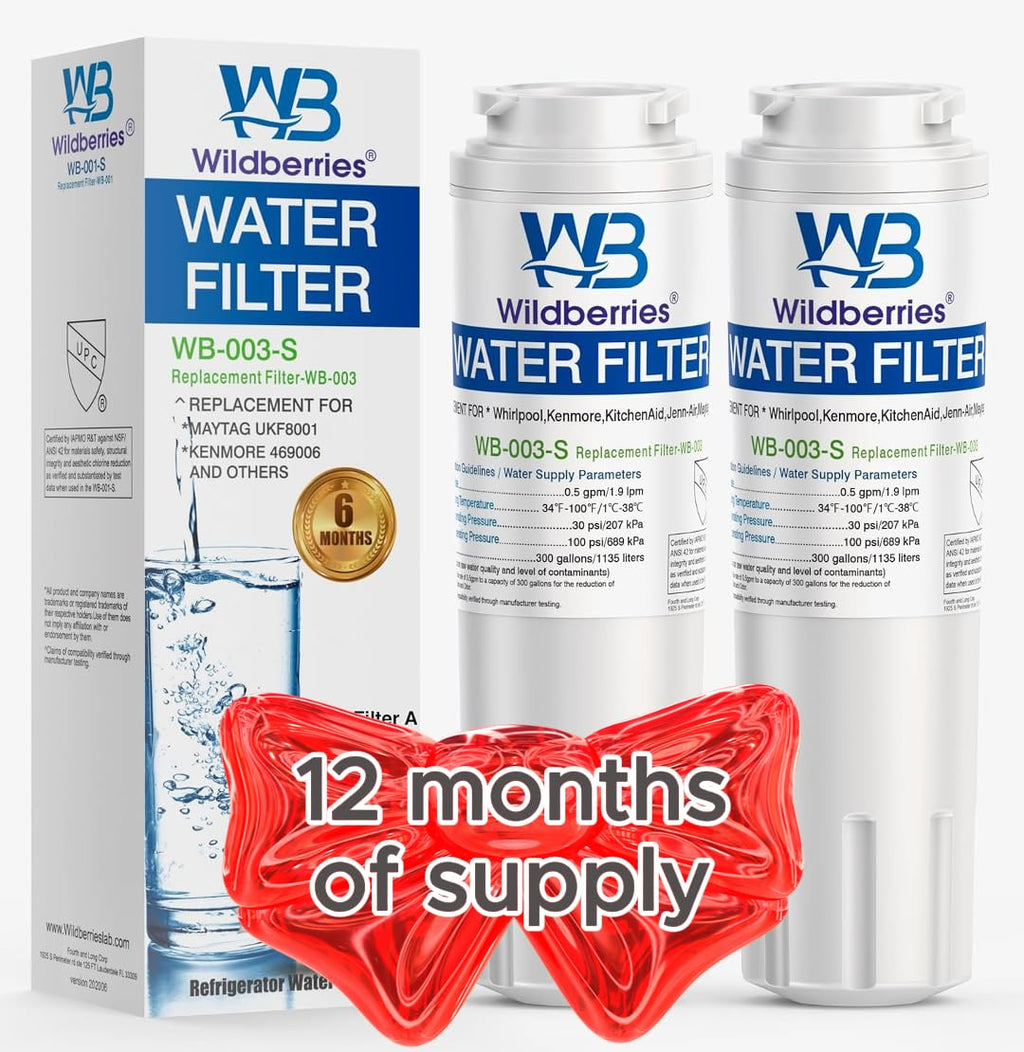 UKF8001 Water Filter Replacement for Whirlpool EveryDrop 2-Pack
